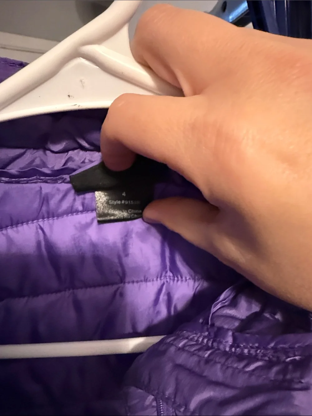 Kids Purple Quilted Puffer Vest - Unbranded